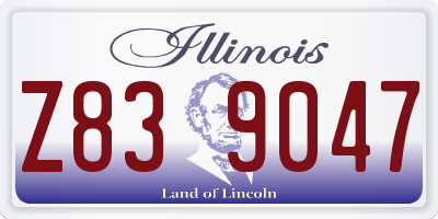 IL license plate Z839047