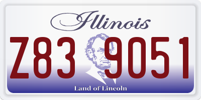IL license plate Z839051