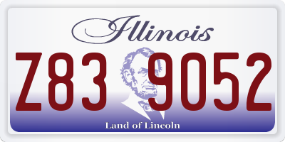 IL license plate Z839052