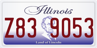 IL license plate Z839053