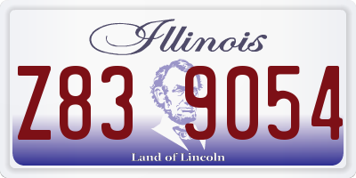 IL license plate Z839054