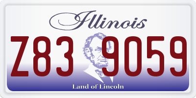 IL license plate Z839059