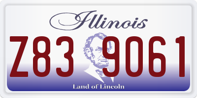 IL license plate Z839061