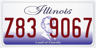 IL license plate Z839067