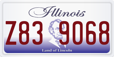 IL license plate Z839068