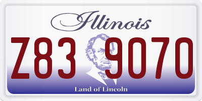 IL license plate Z839070