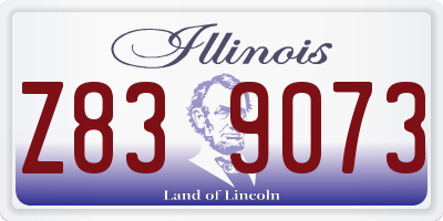IL license plate Z839073