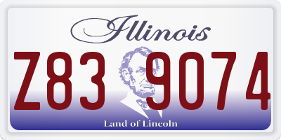 IL license plate Z839074