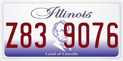 IL license plate Z839076