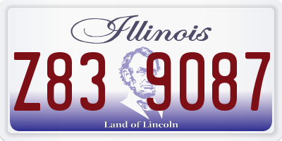 IL license plate Z839087