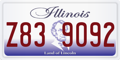 IL license plate Z839092