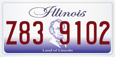 IL license plate Z839102