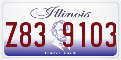 IL license plate Z839103