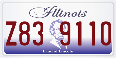 IL license plate Z839110
