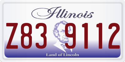 IL license plate Z839112