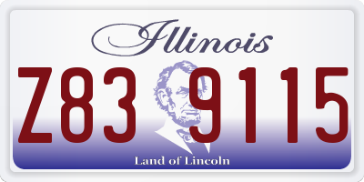 IL license plate Z839115