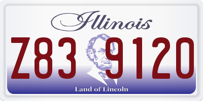 IL license plate Z839120