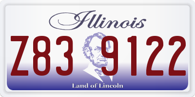 IL license plate Z839122