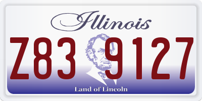 IL license plate Z839127