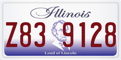 IL license plate Z839128