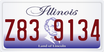 IL license plate Z839134