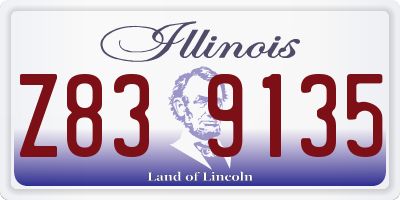 IL license plate Z839135
