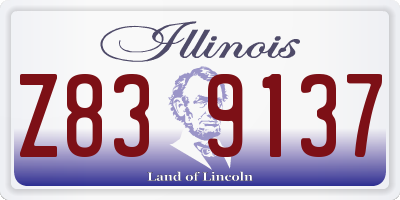IL license plate Z839137