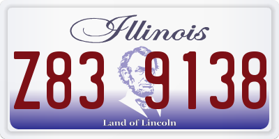 IL license plate Z839138