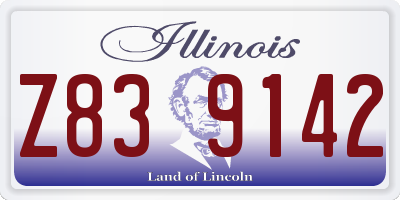IL license plate Z839142