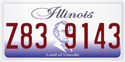 IL license plate Z839143