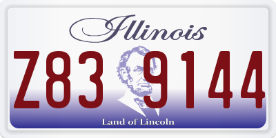 IL license plate Z839144