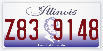 IL license plate Z839148