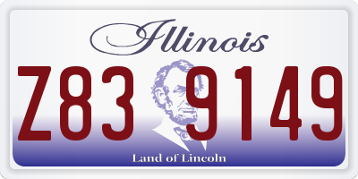 IL license plate Z839149