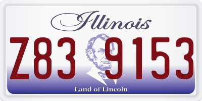 IL license plate Z839153