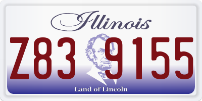 IL license plate Z839155