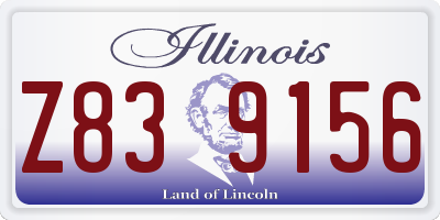 IL license plate Z839156