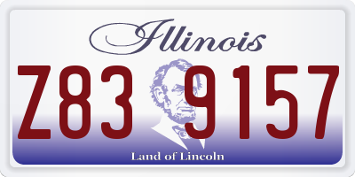 IL license plate Z839157