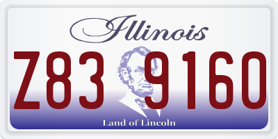 IL license plate Z839160