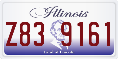 IL license plate Z839161