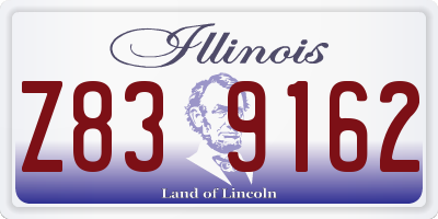 IL license plate Z839162