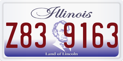 IL license plate Z839163