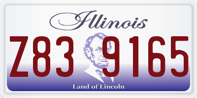 IL license plate Z839165