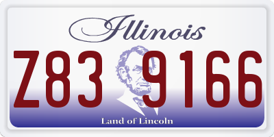 IL license plate Z839166