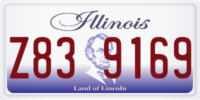 IL license plate Z839169