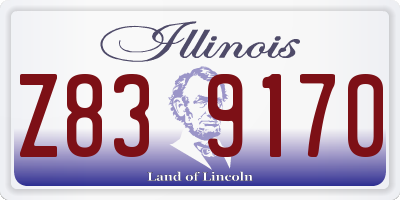 IL license plate Z839170