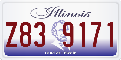 IL license plate Z839171