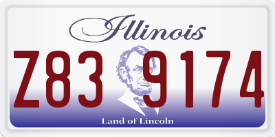 IL license plate Z839174