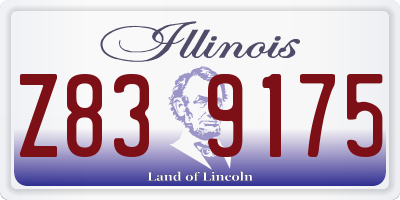 IL license plate Z839175