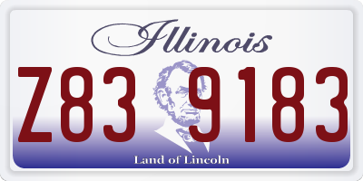 IL license plate Z839183