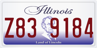 IL license plate Z839184